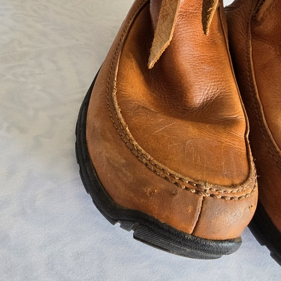 UGG Boots Tan Brown Leather Women's Size 7 Sheepskin Lined Waterproof F8007G - Picture 11 of 12